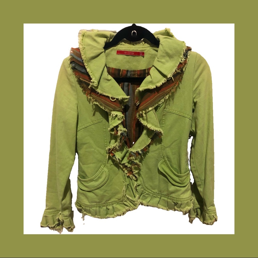 Unique Vintage Green Jacket  *Y2K*